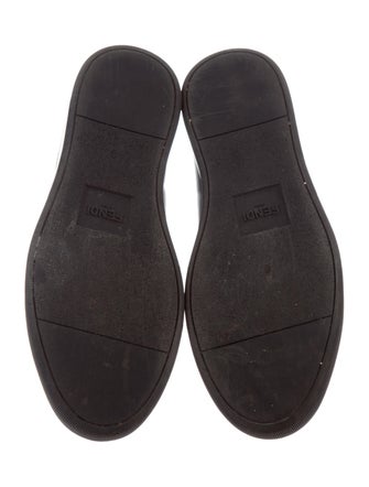 Fendi Fur-Trimmed Monster Slip-On Sneakers