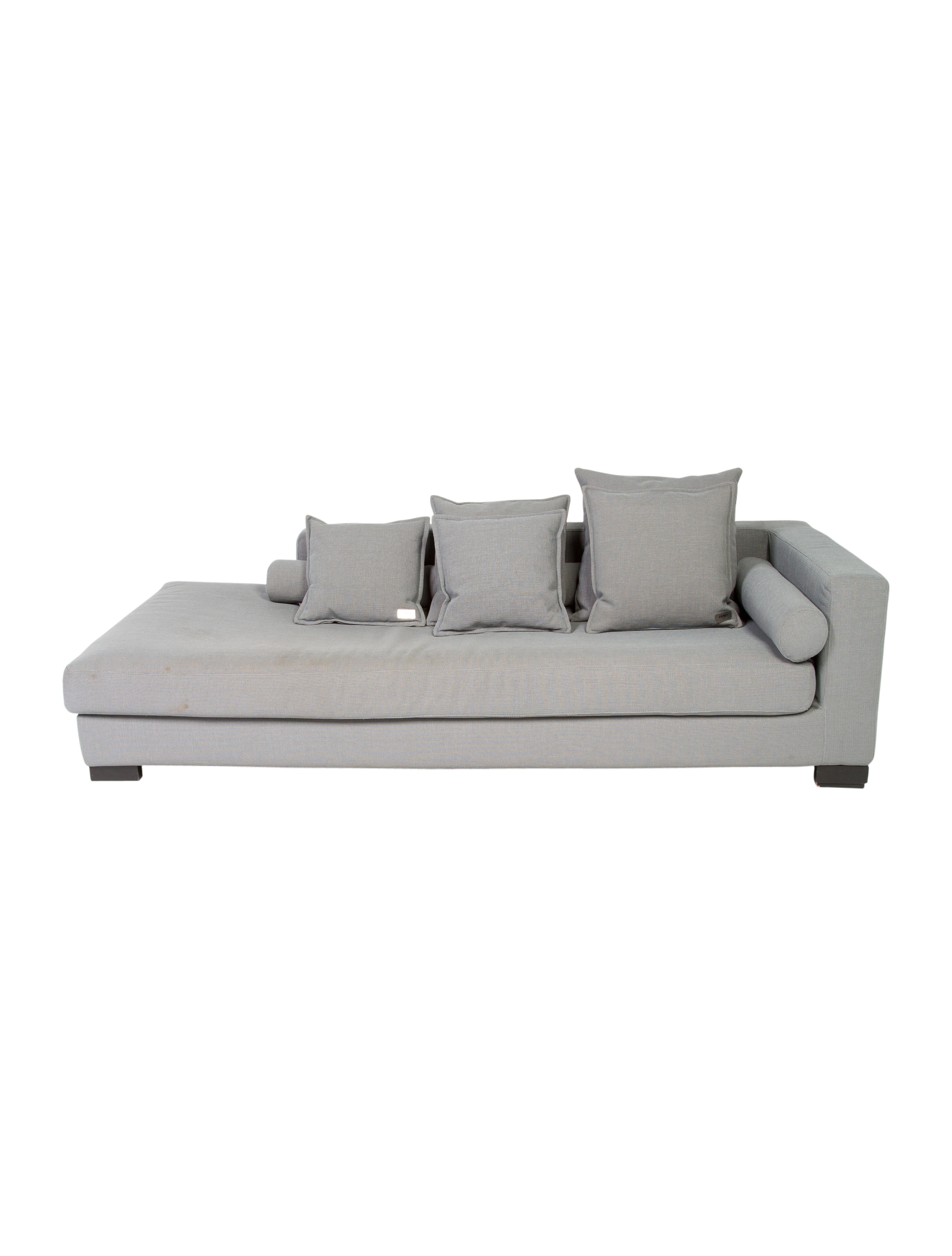 Fendi Casa Sofa Grey Seating, Furniture FEN63162 The RealReal