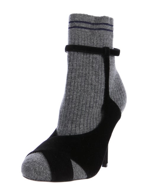Fendi 2017 Suede Sock Booties