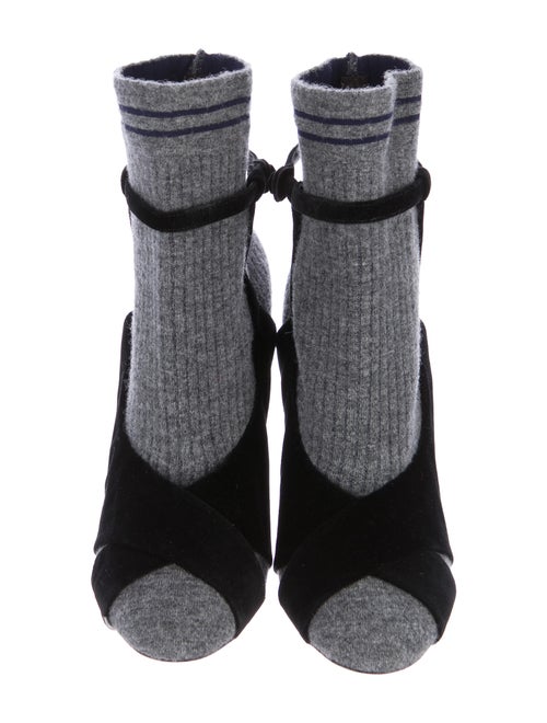 Fendi 2017 Suede Sock Booties