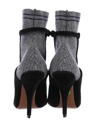 Fendi 2017 Suede Sock Booties