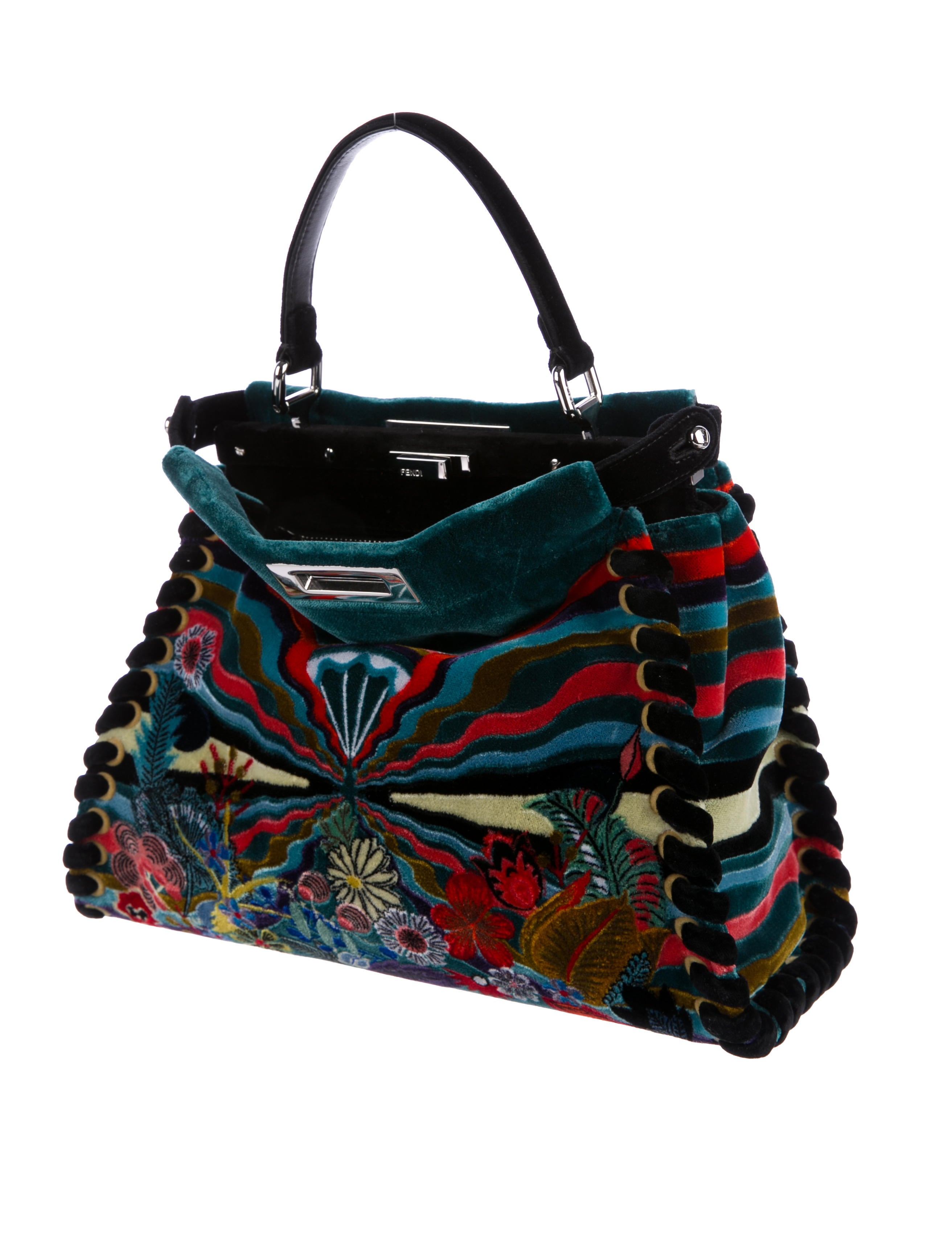 Fendi Medium Velvet Peekaboo Bag Handbags FEN68558 The RealReal