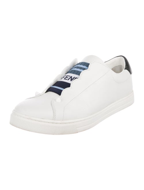 Fendi Scalloped Slip-On Sneakers