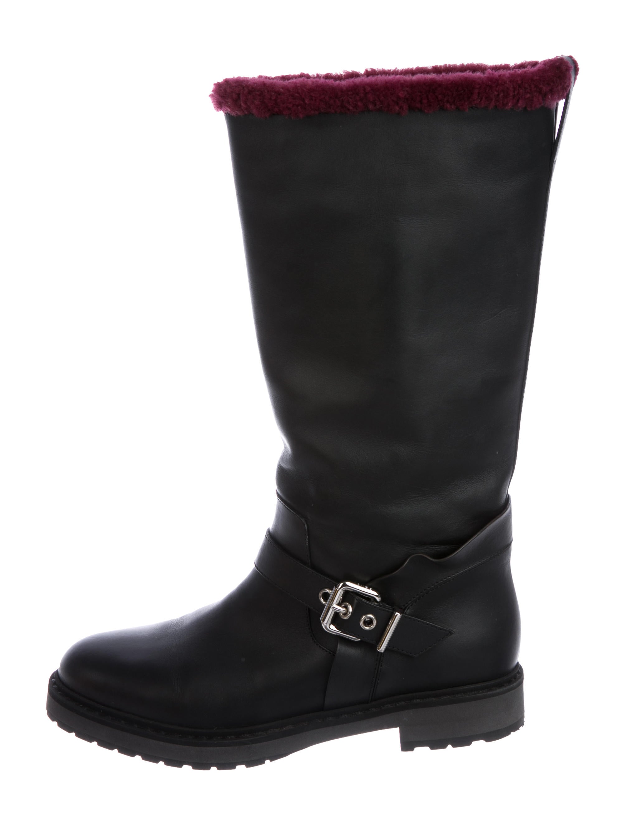 fendi shearling boots