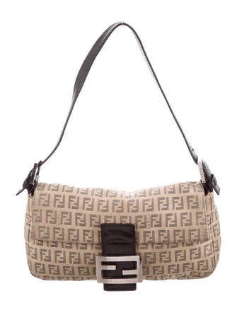 Fendi Canvas Zucca Baguette