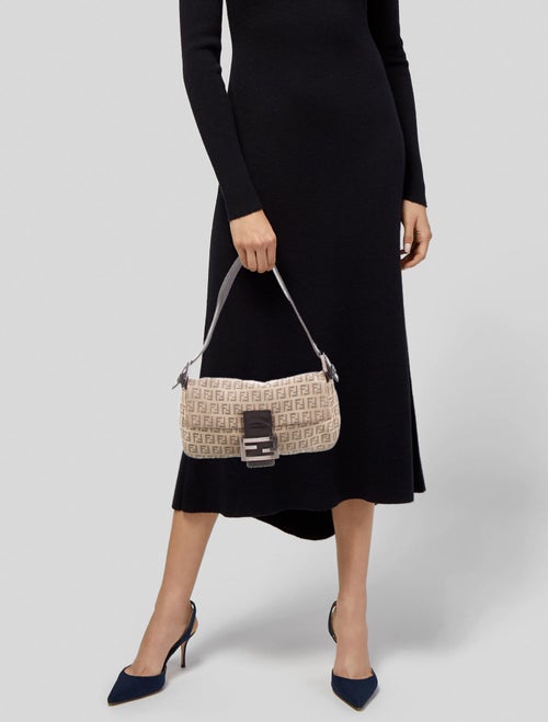 Fendi Canvas Zucca Baguette