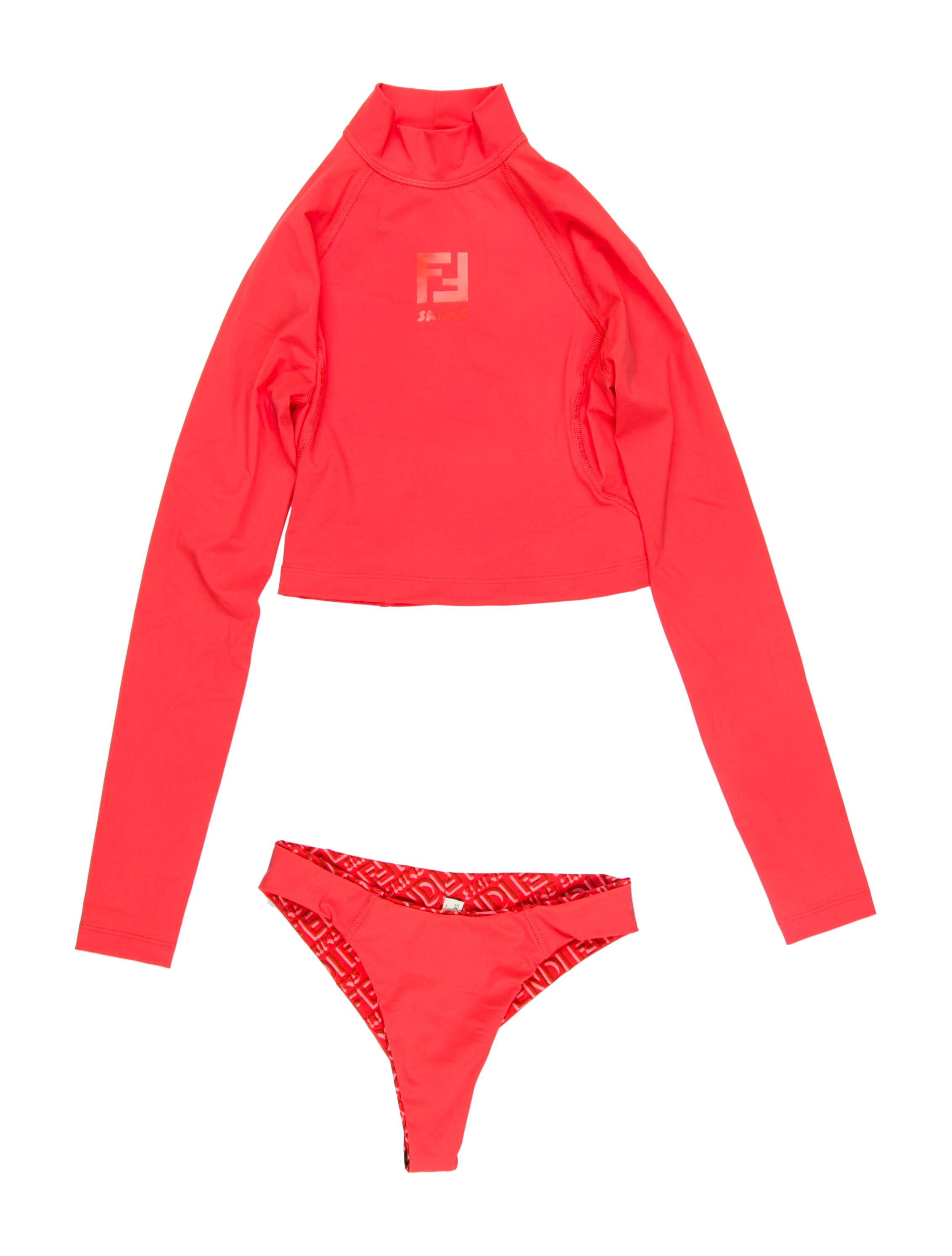 Fendi x Skims Bikini w/ Tags - Red Swimwear, Clothing