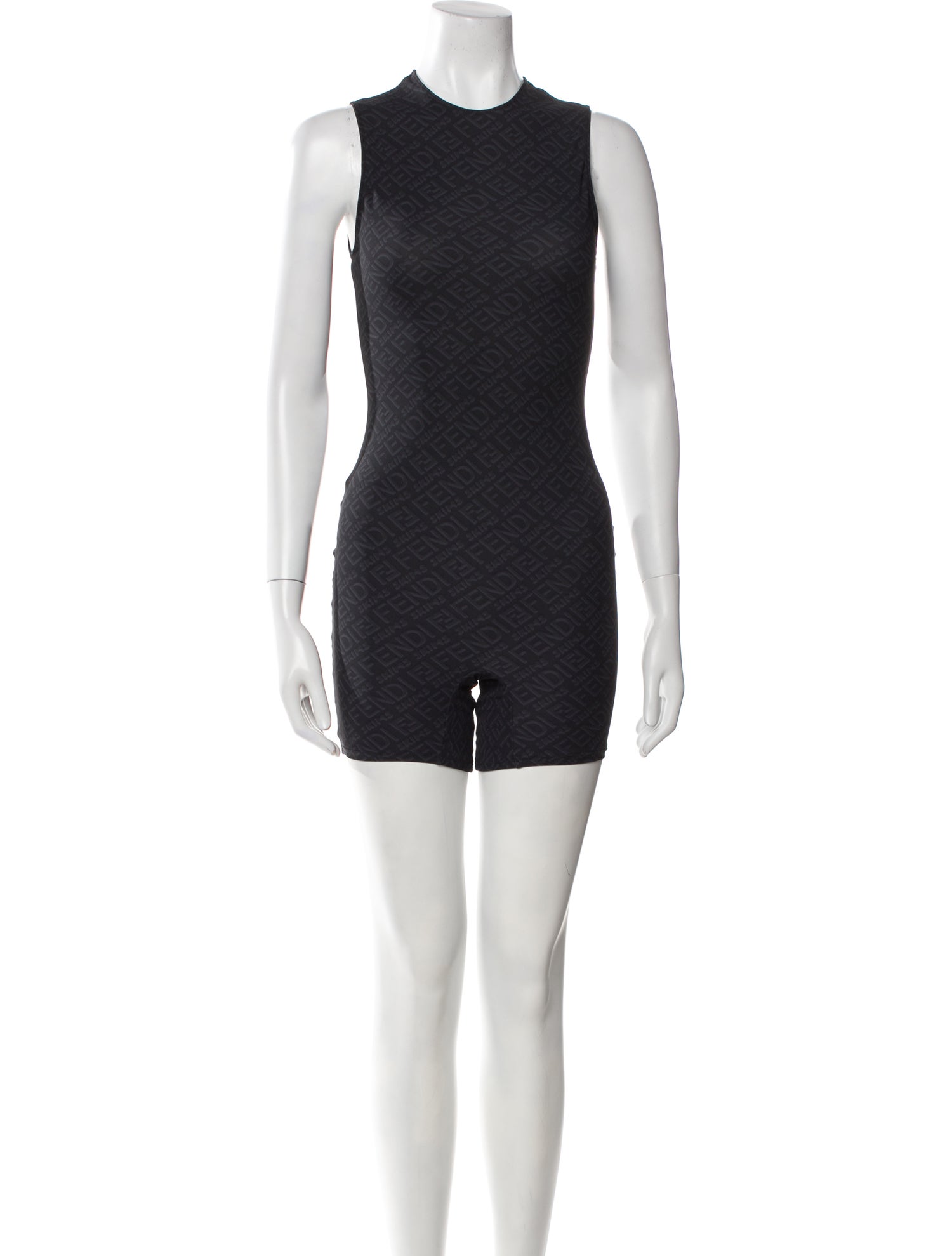 Fendi x Skims Nylon Crew Neck Romper