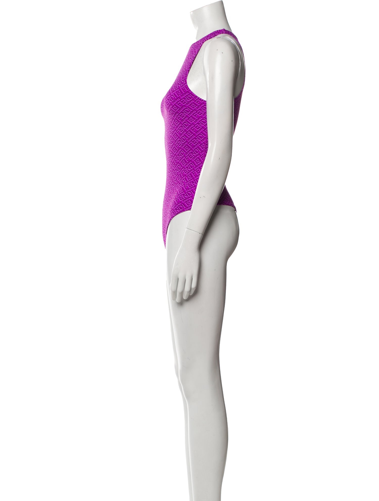 Fendi x Skims Printed Crew Neck Bodysuit