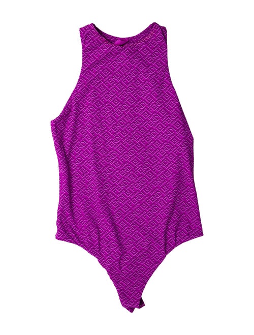 Fendi x Skims One-Shoulder Sleeveless Bodysuit