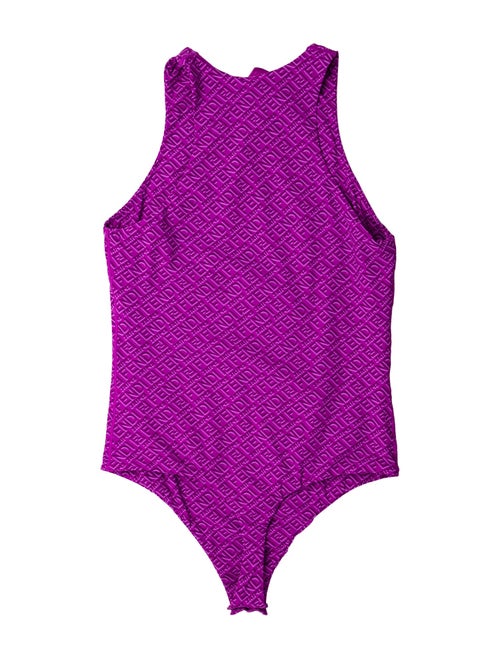 Fendi x Skims One-Shoulder Sleeveless Bodysuit