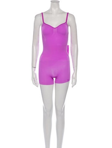 Fendi x Skims Jumpsuits and Rompers Nylon V-Neck Romper S