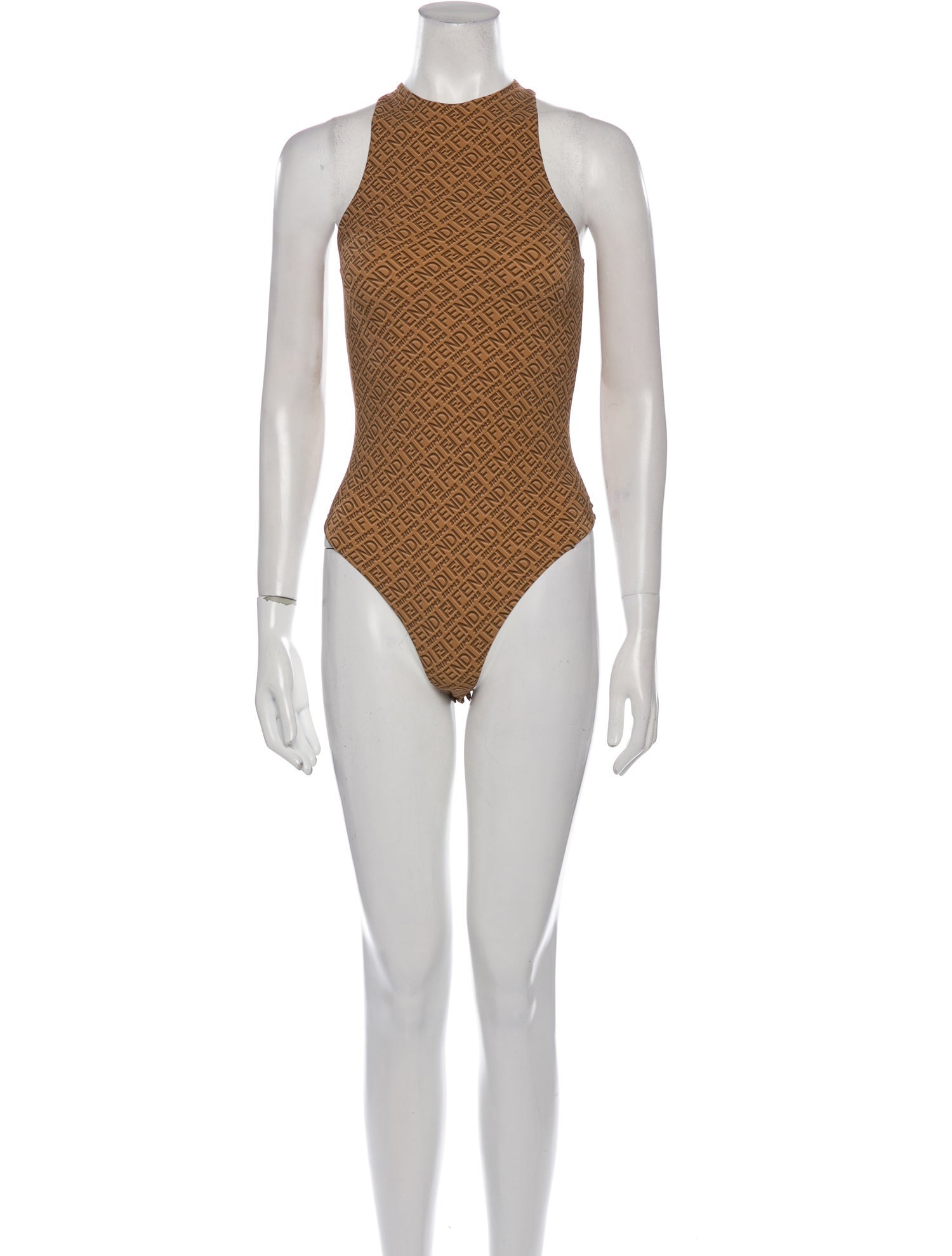 Fendi x Skims Printed Crew Neck Romper