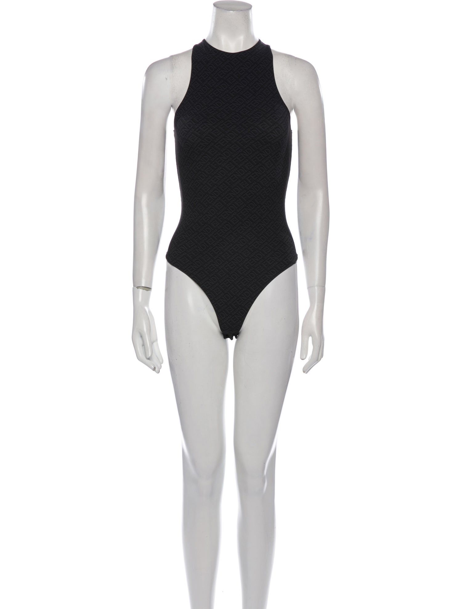 Fendi x Skims Nylon Crew Neck Romper