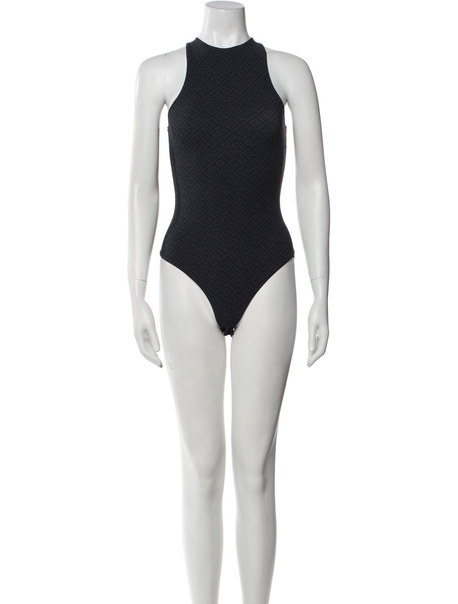 Fendi x Skims Mock Neck Sleeveless Bodysuit