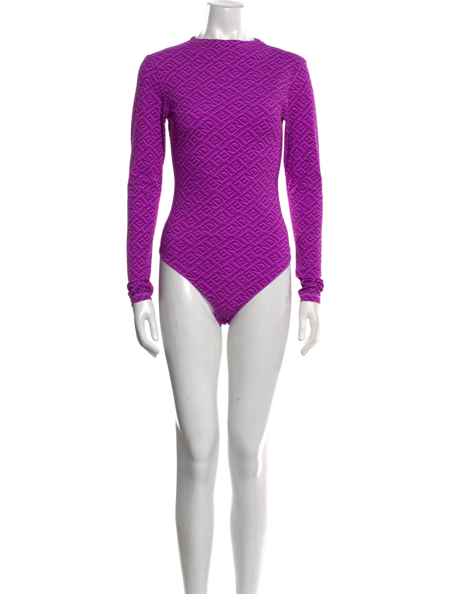 Fendi x Skims Mock Neck Long Sleeve Bodysuit
