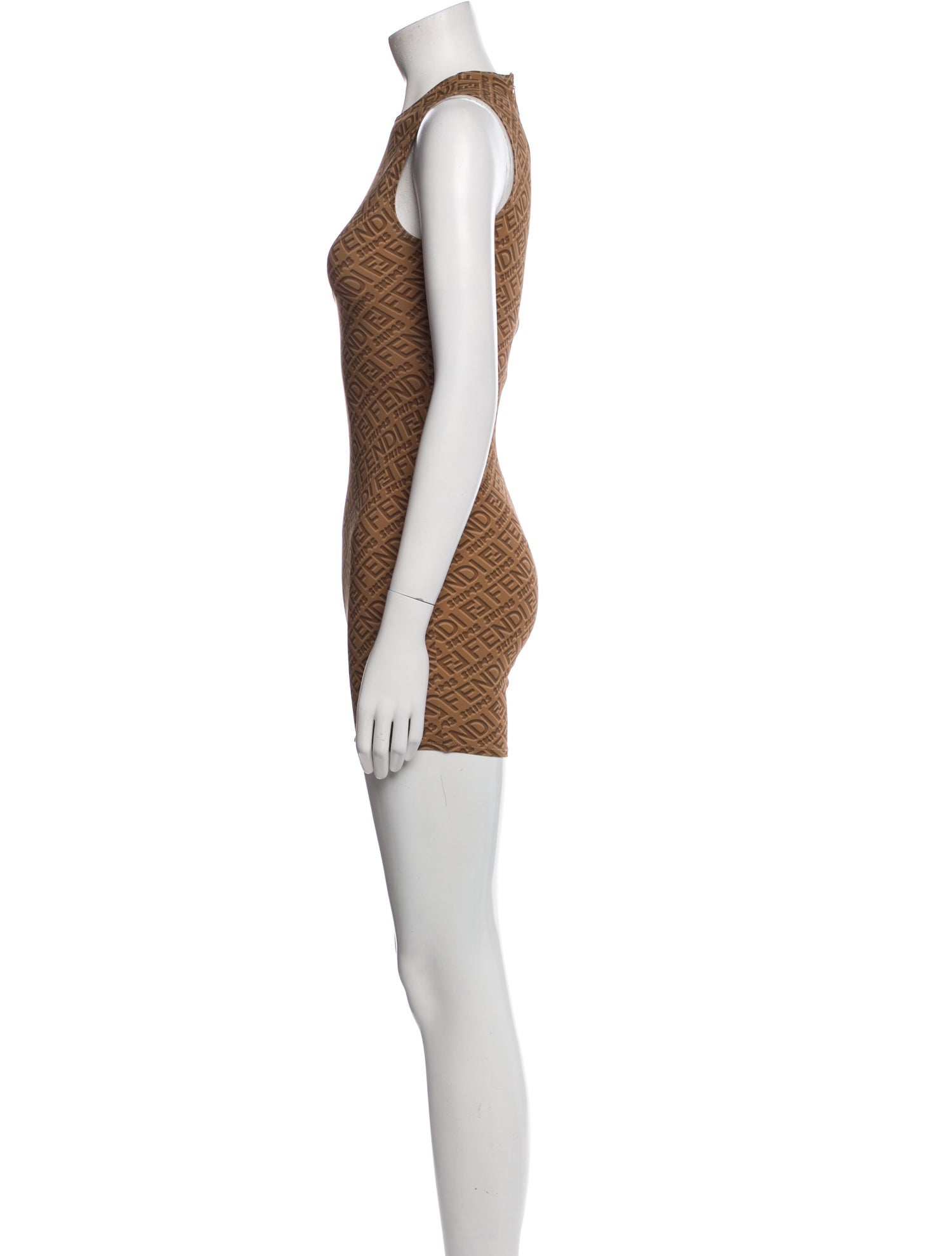 Fendi x Skims Printed Crew Neck Romper