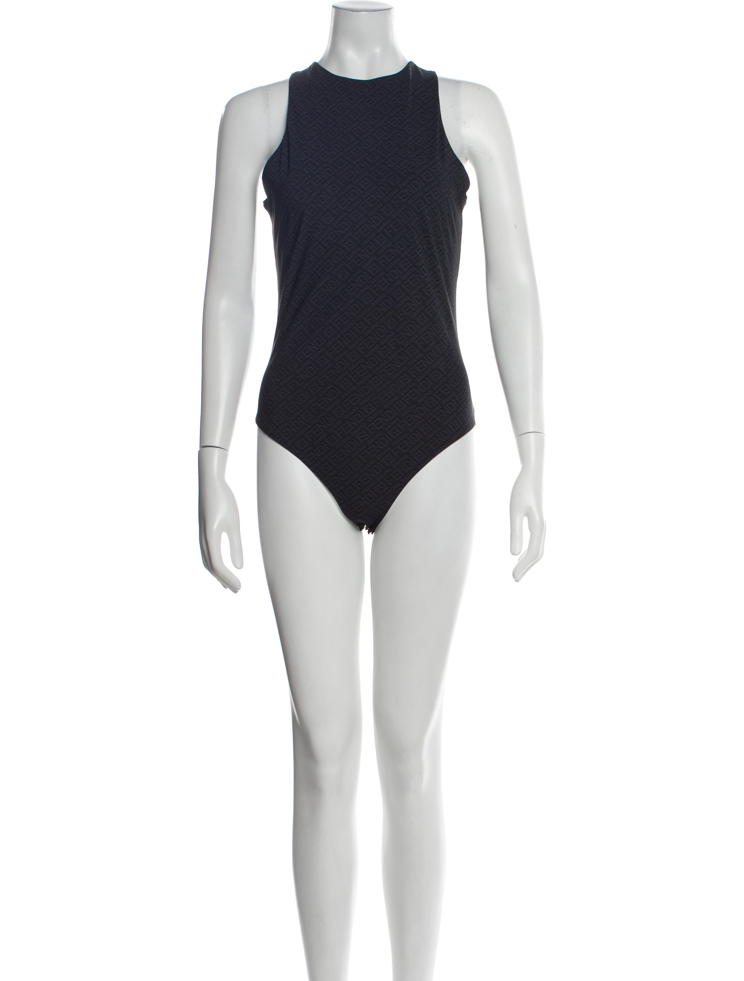 Fendi x Skims Crew Neck Sleeveless Bodysuit