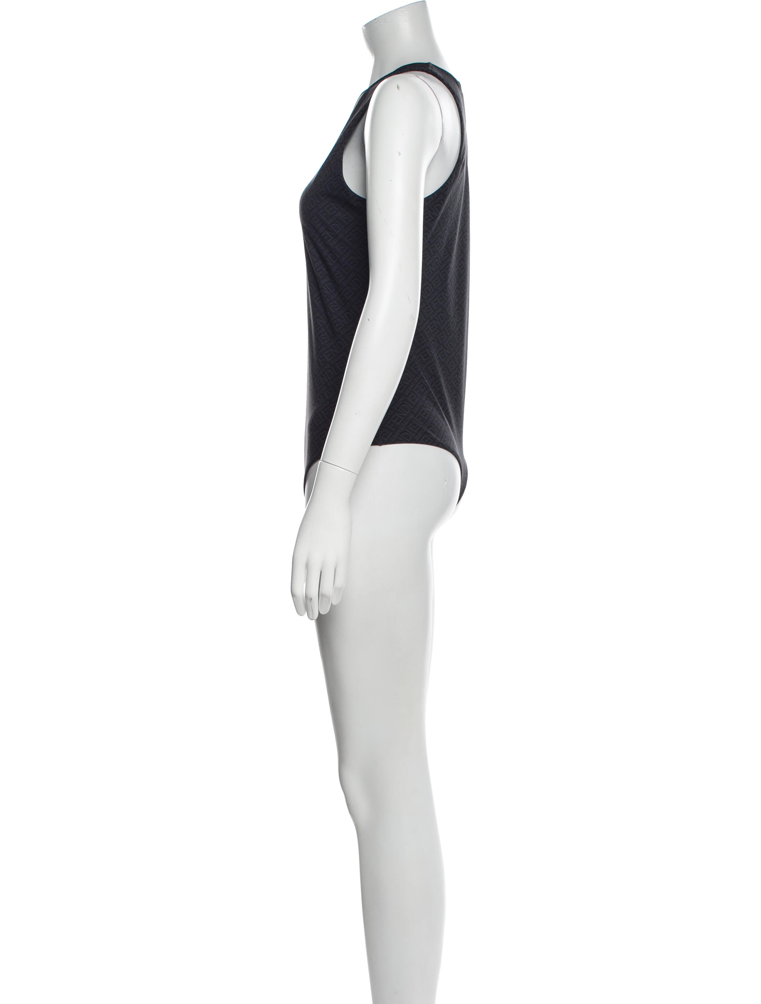 Fendi x Skims Crew Neck Sleeveless Bodysuit