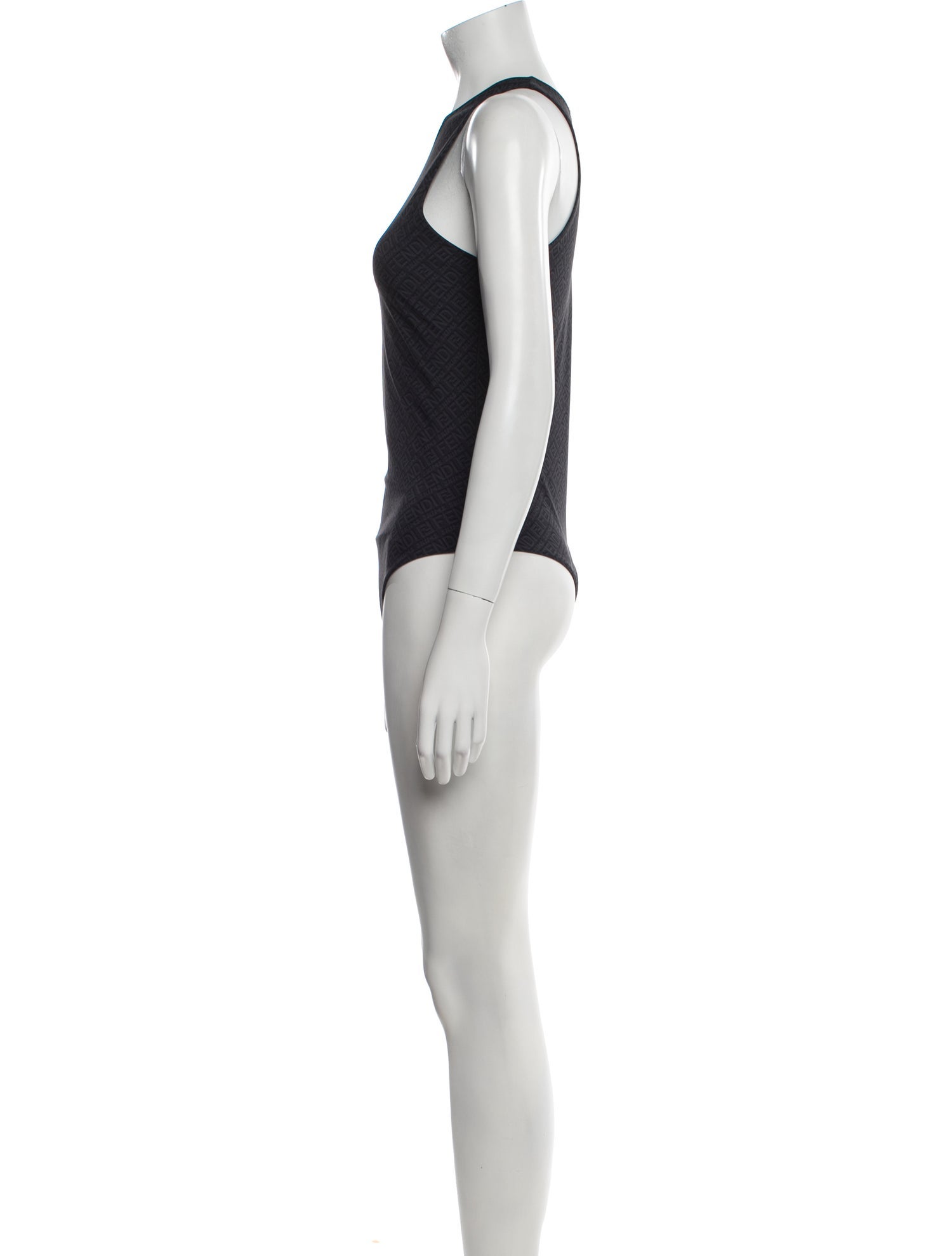 Fendi x Skims Crew Neck Sleeveless Bodysuit