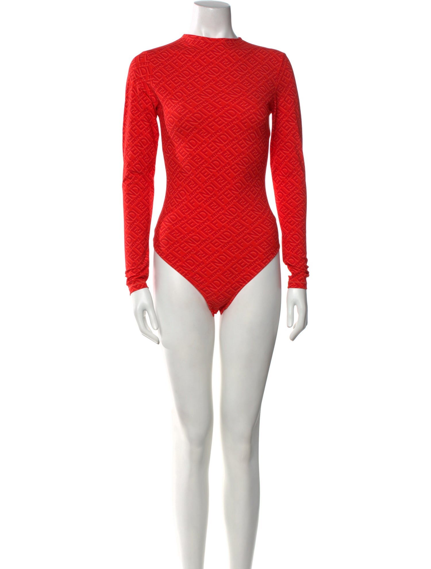 Fendi x Skims Scoop Neck Long Sleeve Bodysuit w/ Tags