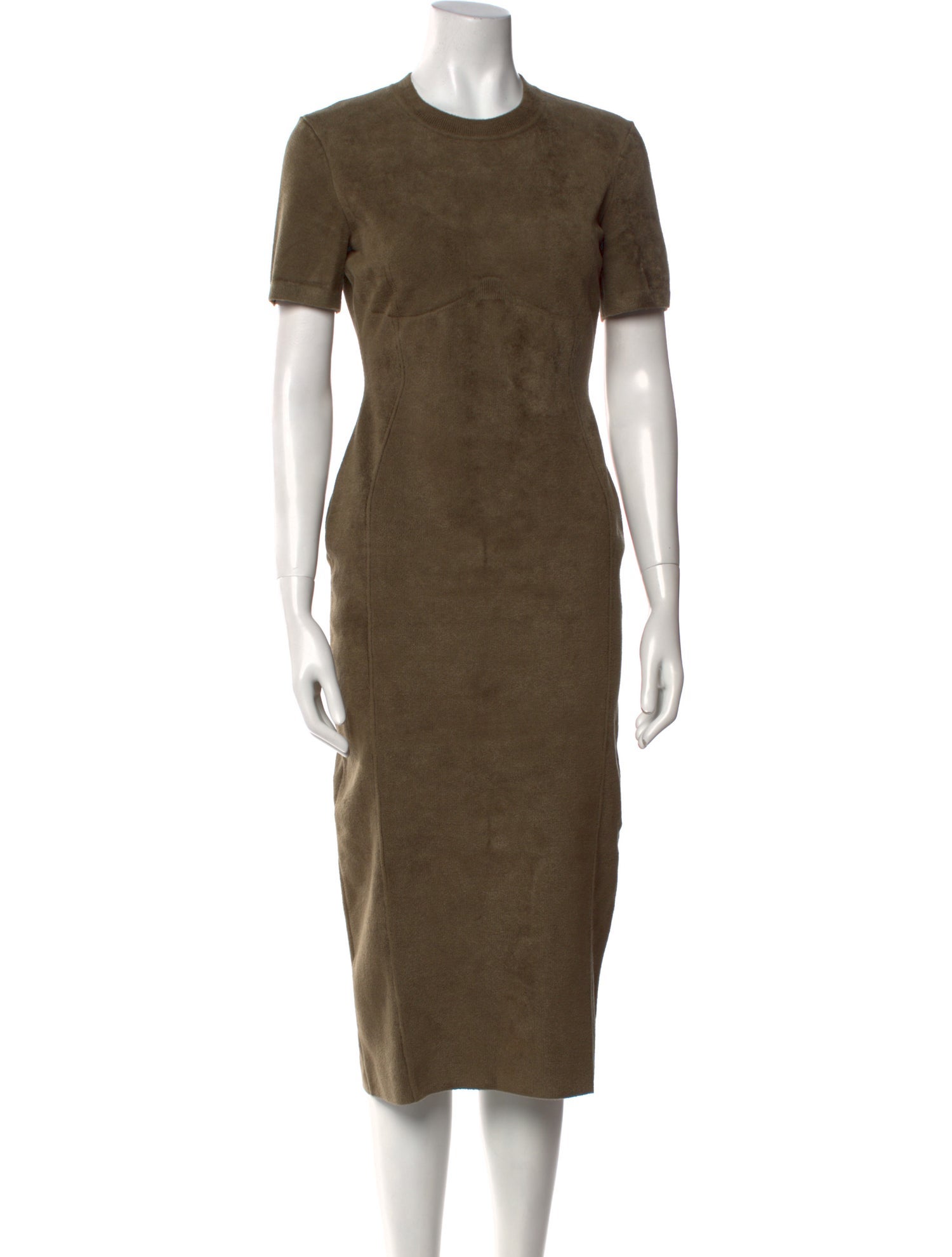 Fendi x Skims Crew Neck Midi Length Dress