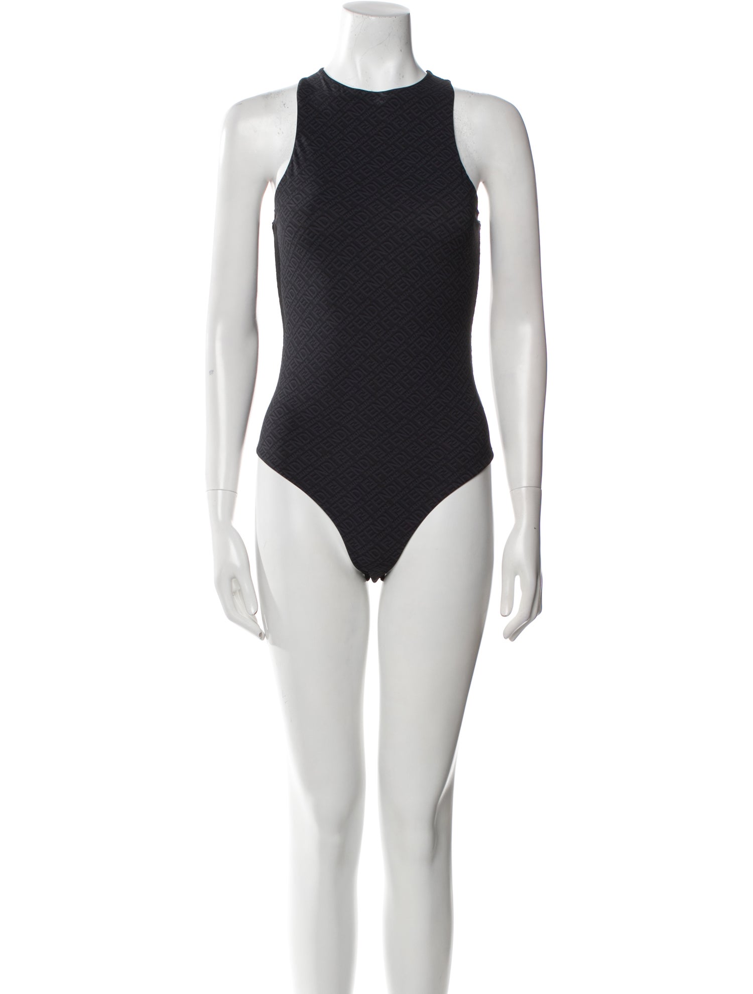 Fendi x Skims Crew Neck Sleeveless Bodysuit