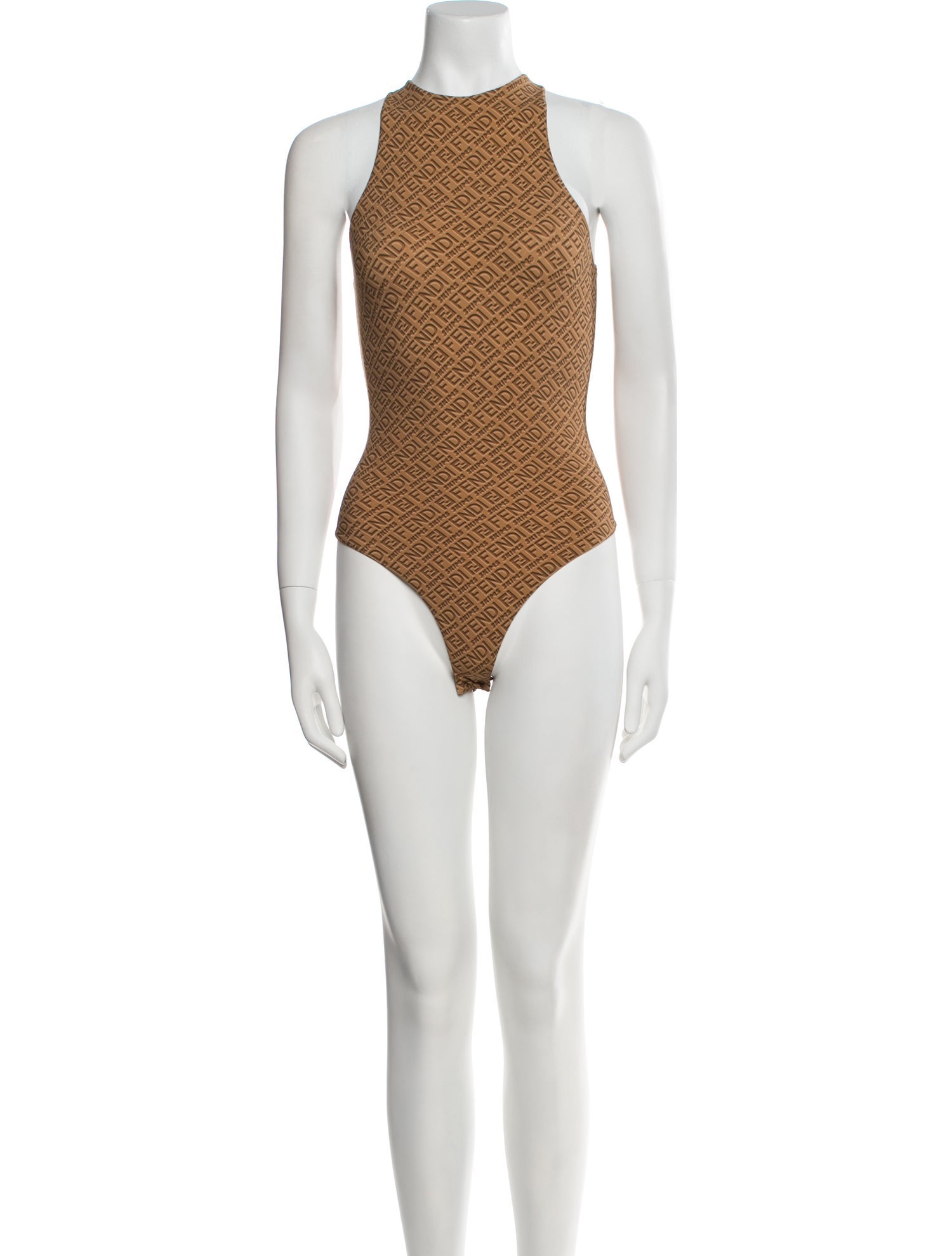 Fendi x Skims Nylon Printed Bodysuit