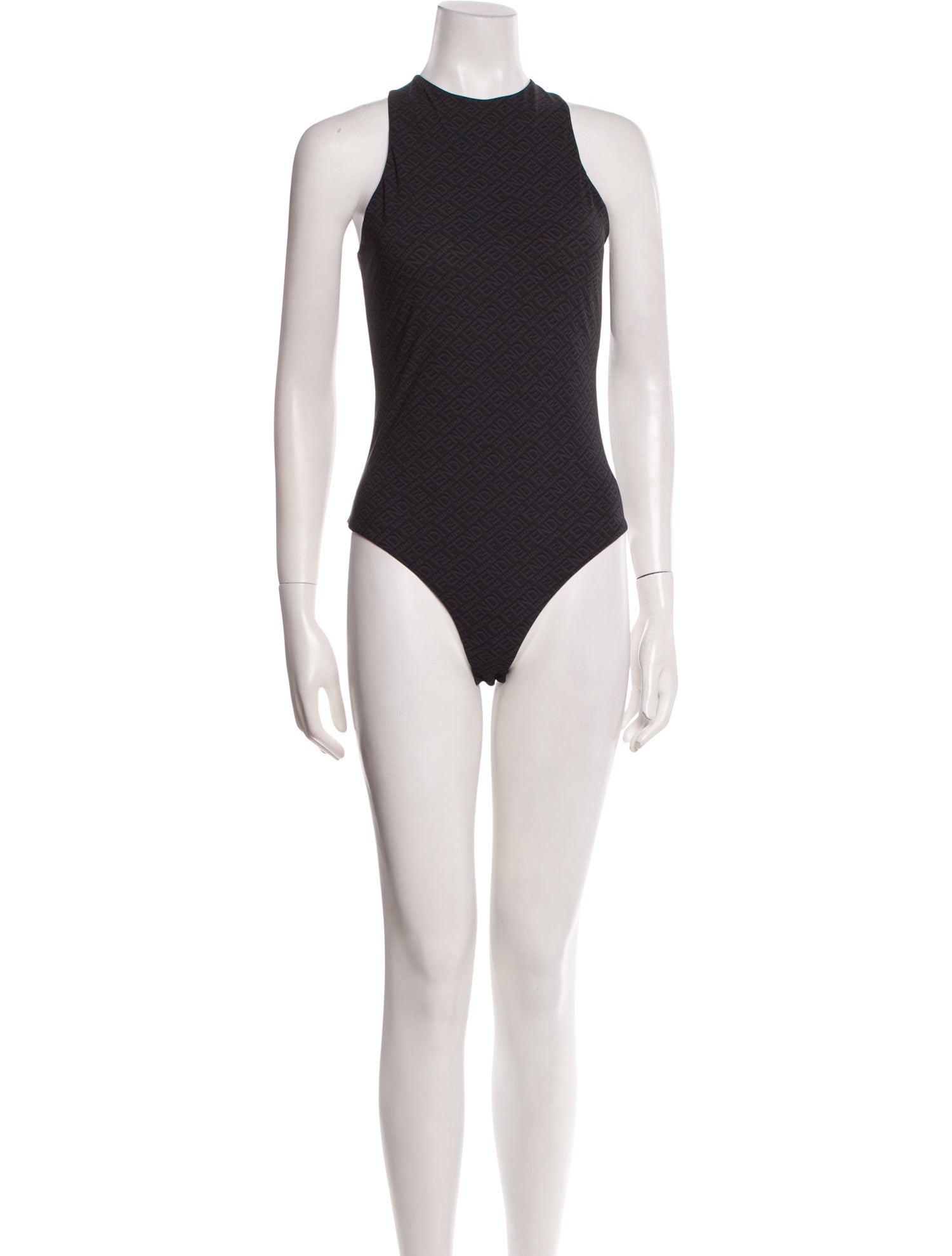 Fendi x Skims Crew Neck Sleeveless Bodysuit