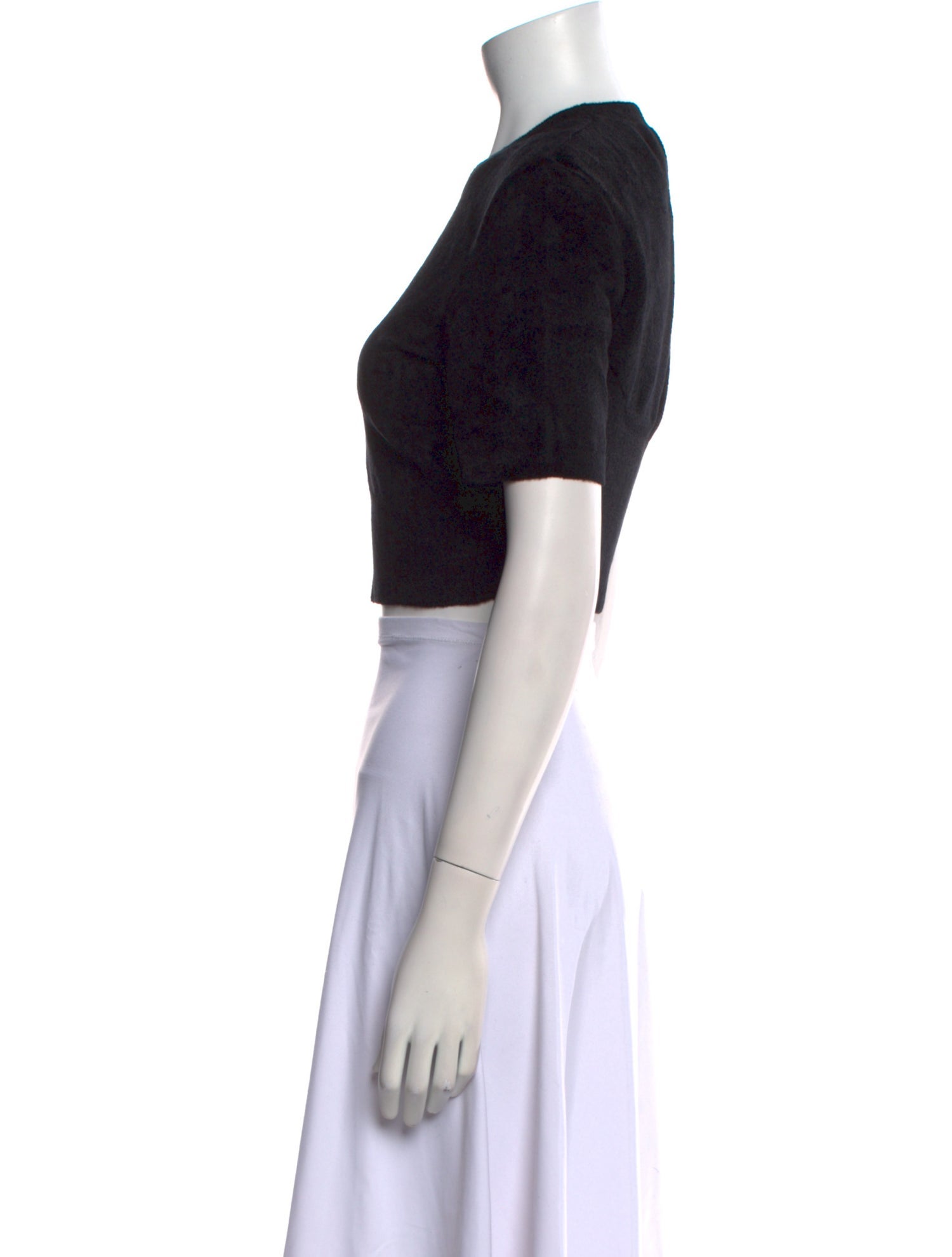 Fendi x Skims Crew Neck Short Sleeve Crop Top