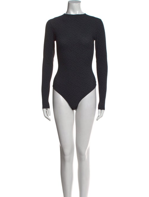 Fendi x Skims Mock Neck Long Sleeve Bodysuit