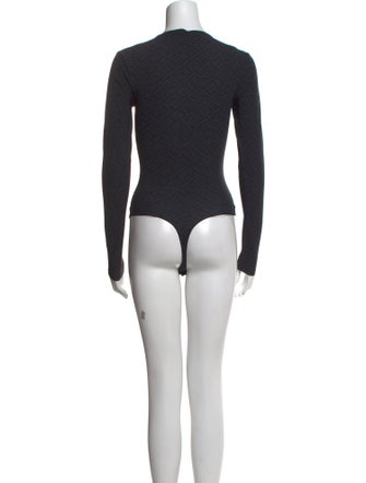 Fendi x Skims Mock Neck Long Sleeve Bodysuit