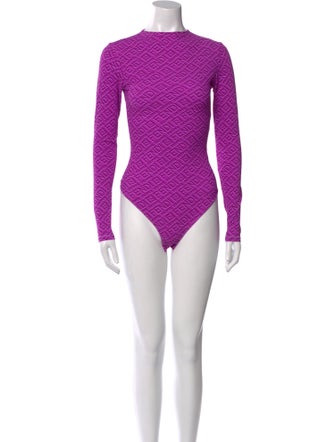 Fendi x Skims Mock Neck Long Sleeve Bodysuit