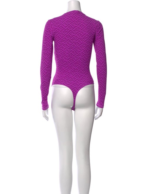 Fendi x Skims Mock Neck Long Sleeve Bodysuit