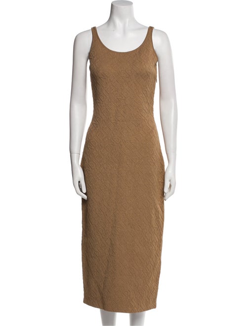 Fendi x Skims Scoop Neck Midi Length Dress