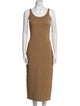 Fendi x Skims Scoop Neck Midi Length Dress