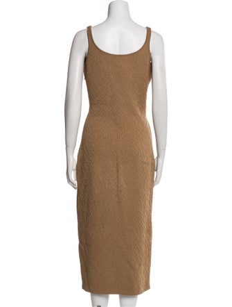 Fendi x Skims Scoop Neck Midi Length Dress