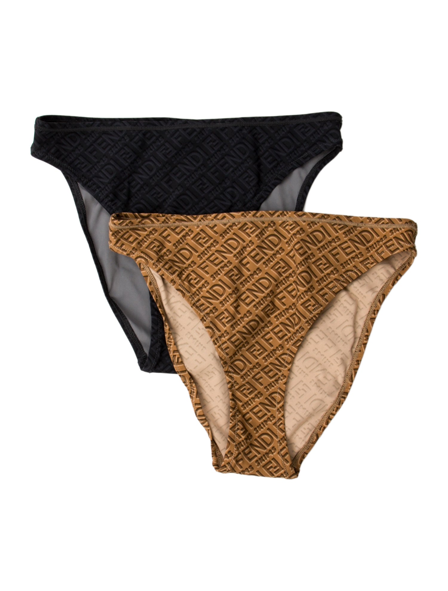 Fendi x Skims High Leg Bikini 2 Pack Printed Bottoms