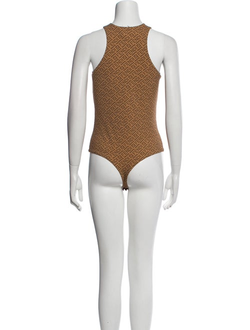 Fendi x Skims Printed Mock Neck Bodysuit