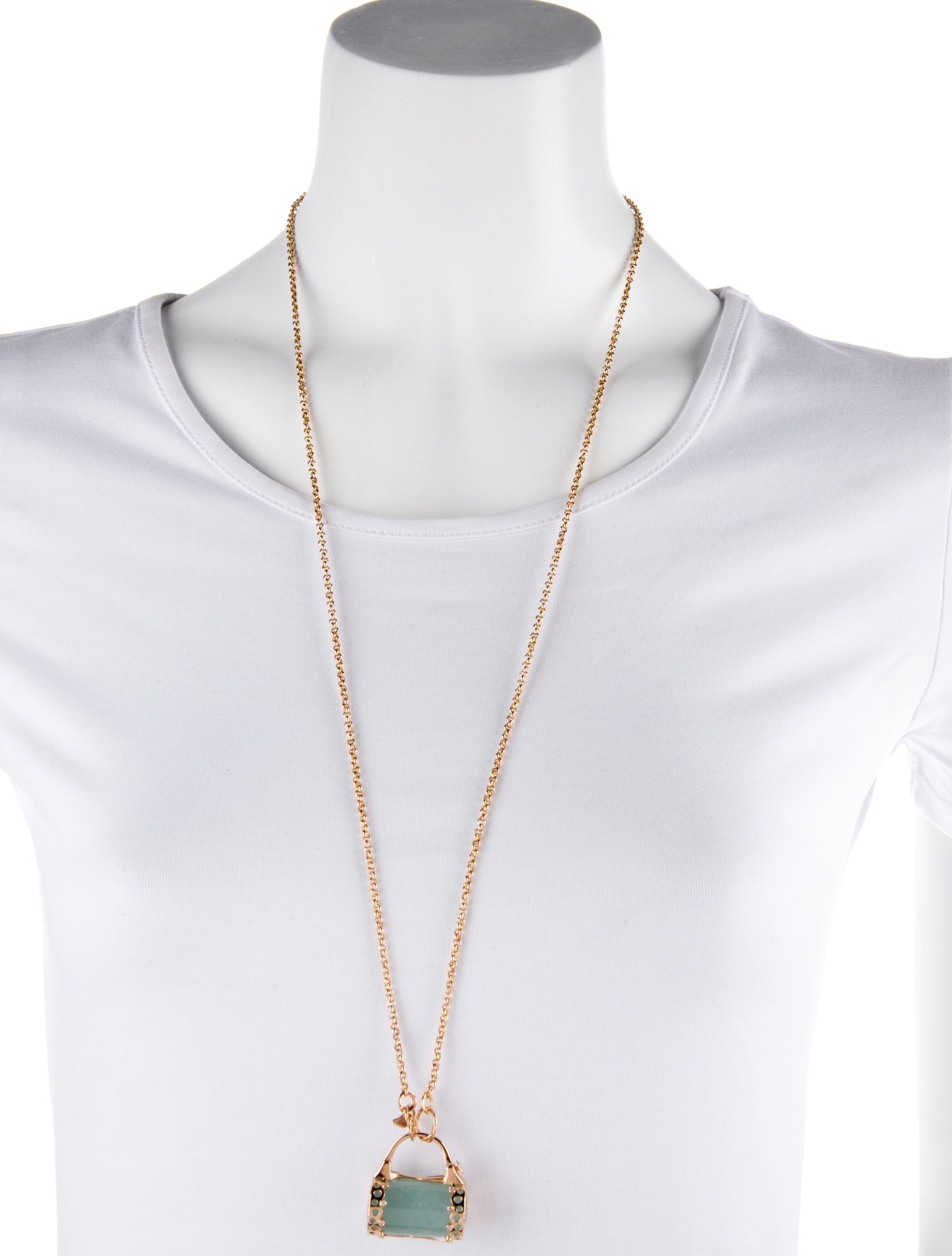 Federica Rettore 18K Aquamarine & Diamond Pendant Necklace