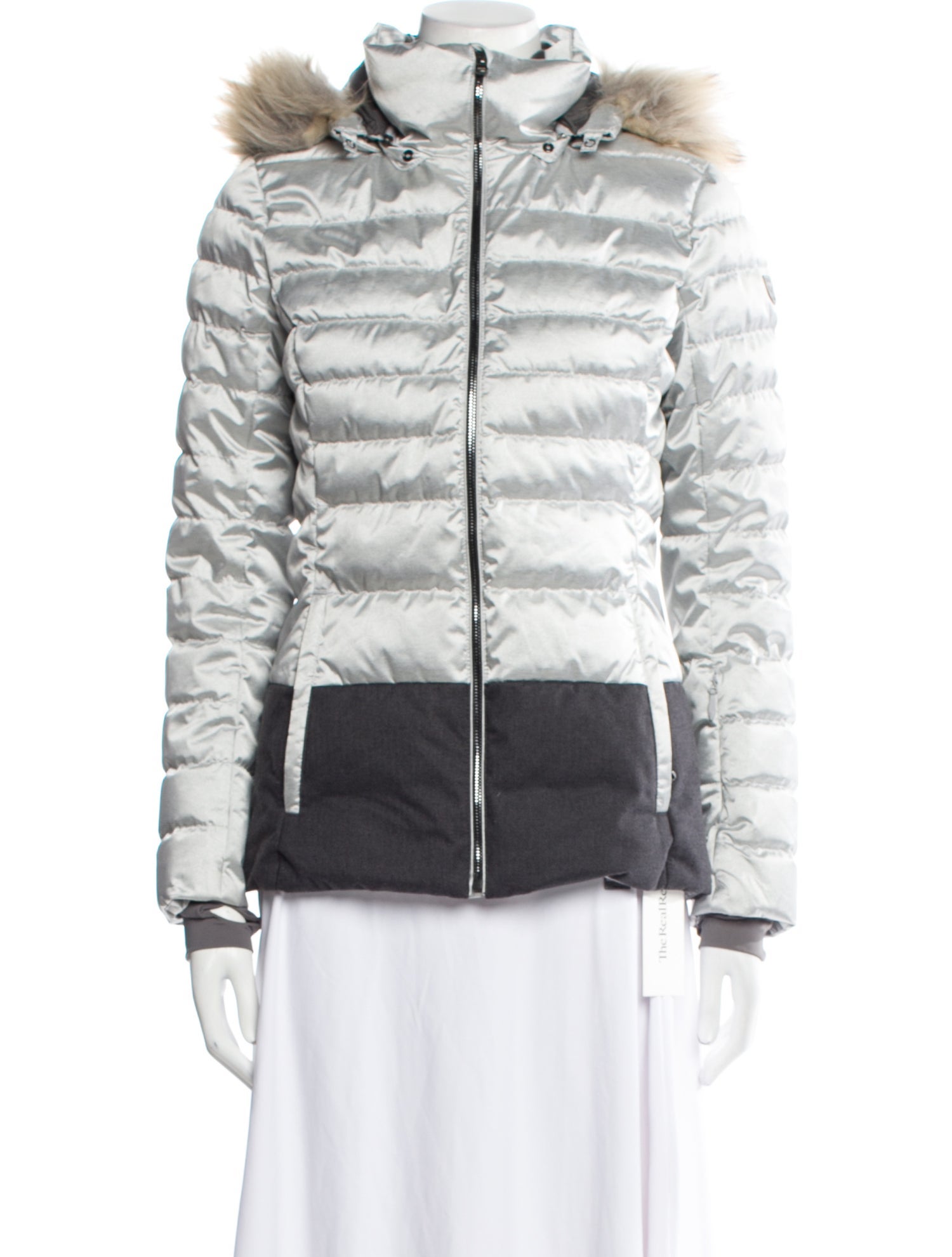 Fera Striped Down Jacket