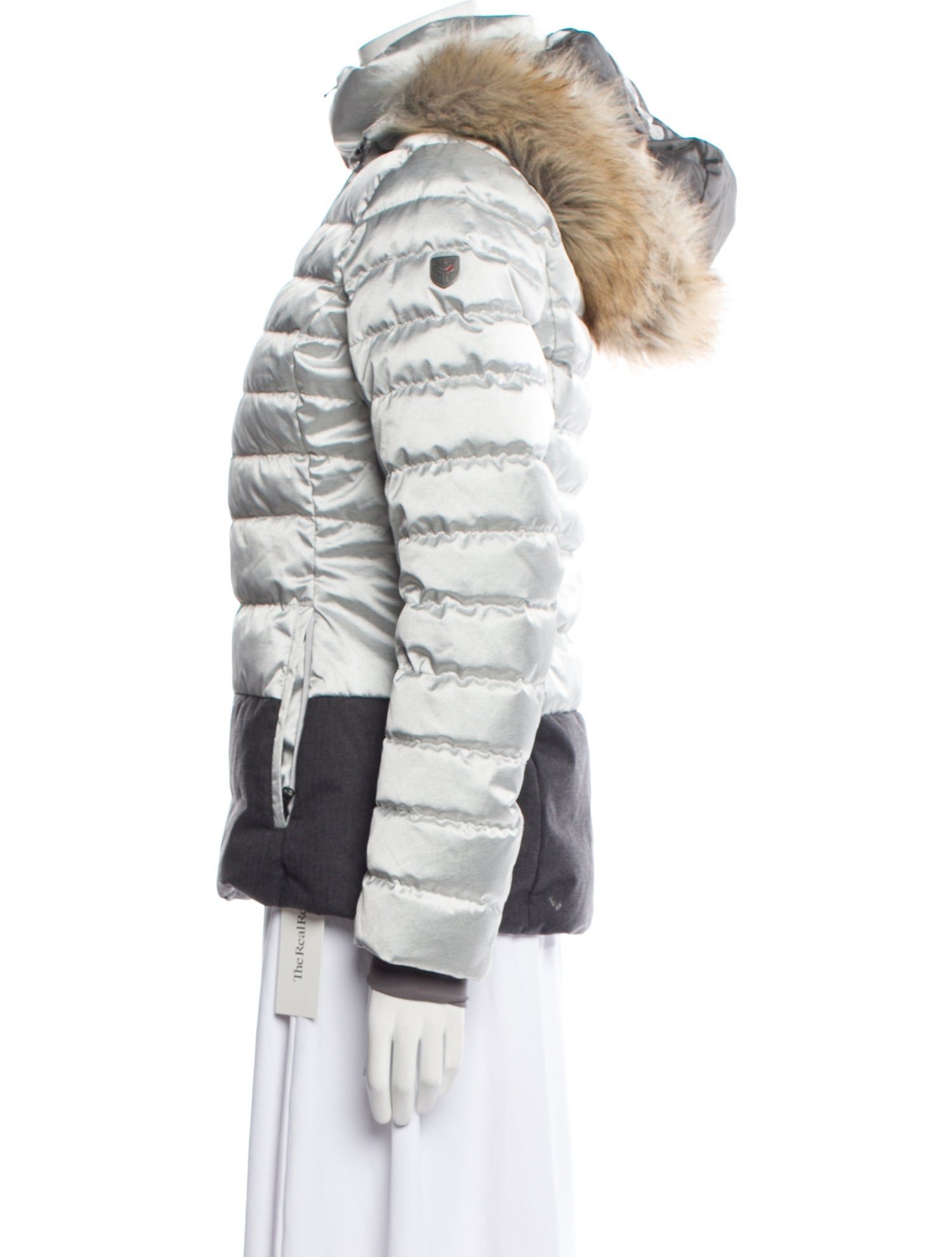 Fera Striped Down Jacket