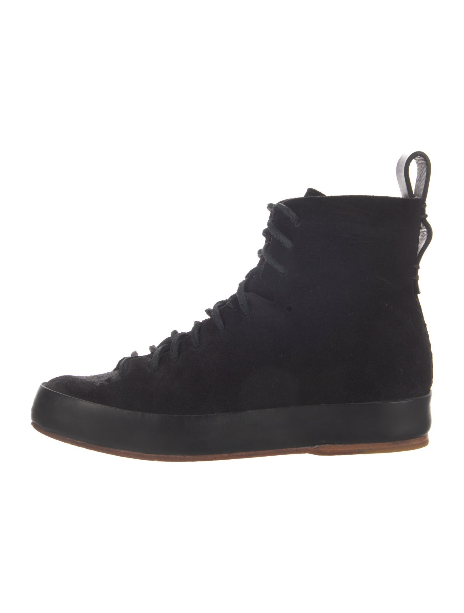 Feit Suede Leather Trim Embellishment Wedge Sneakers