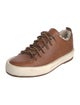 Feit Leather Fur Trim Sneakers