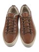 Feit Leather Fur Trim Sneakers