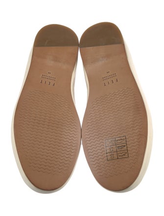 Feit Leather Fur Trim Sneakers