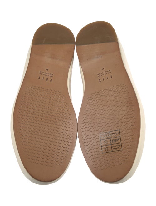 Feit Leather Fur Trim Sneakers