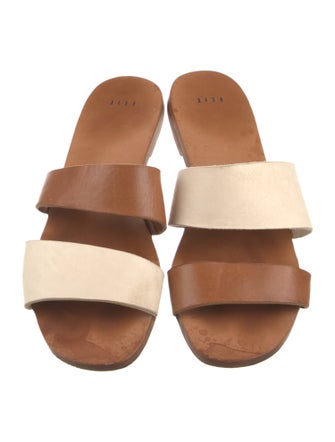 Feit Leather Slides
