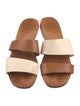 Feit Leather Slides