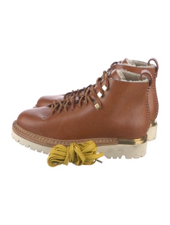 Feit Leather Whipstitch Trim Hiking Boots